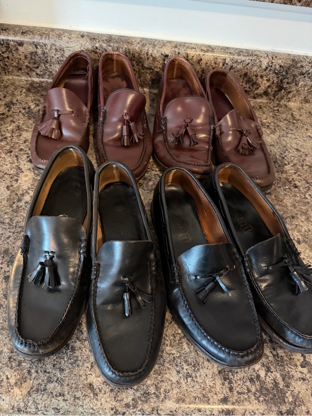 Men's Tassel Loafers in Black and Brown - Classic Slip-On Dress Shoes